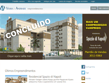 Tablet Screenshot of construtoravieiraandrade.com.br